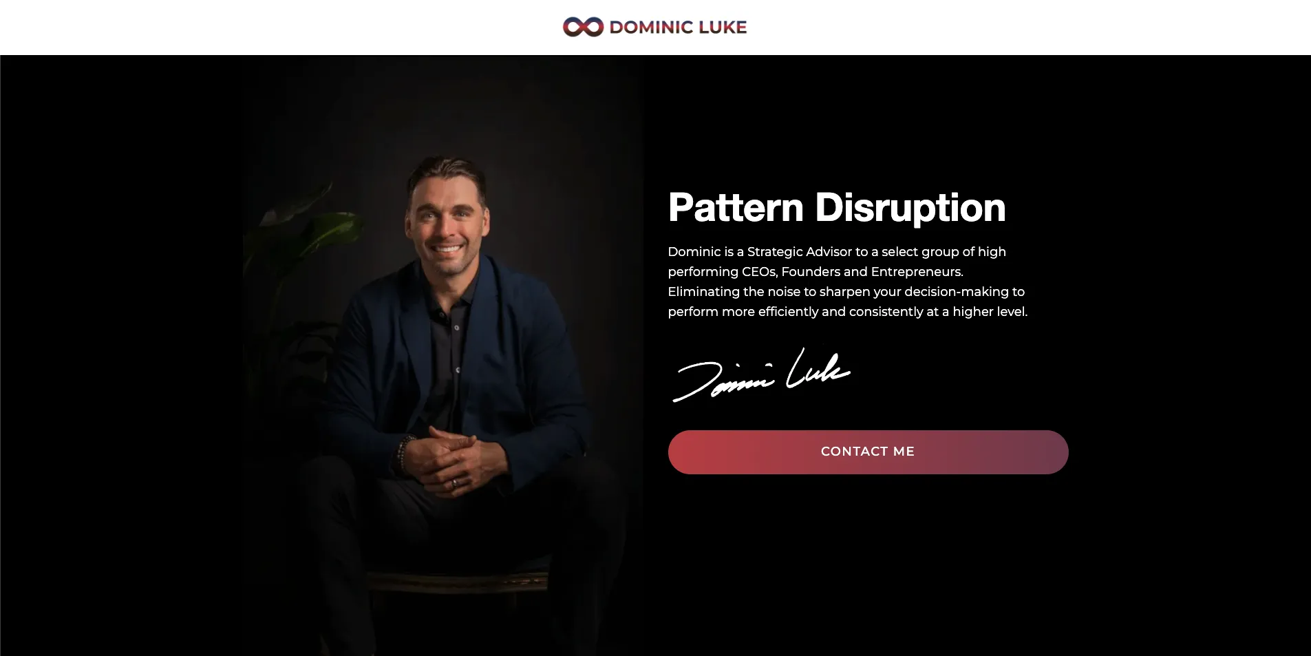 Dom Luke website portfolio preview