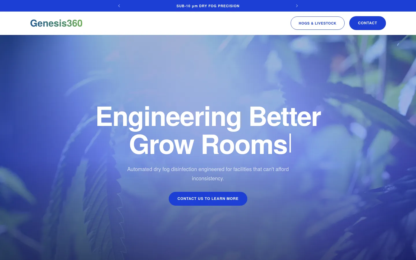 Genesis360 website portfolio preview
