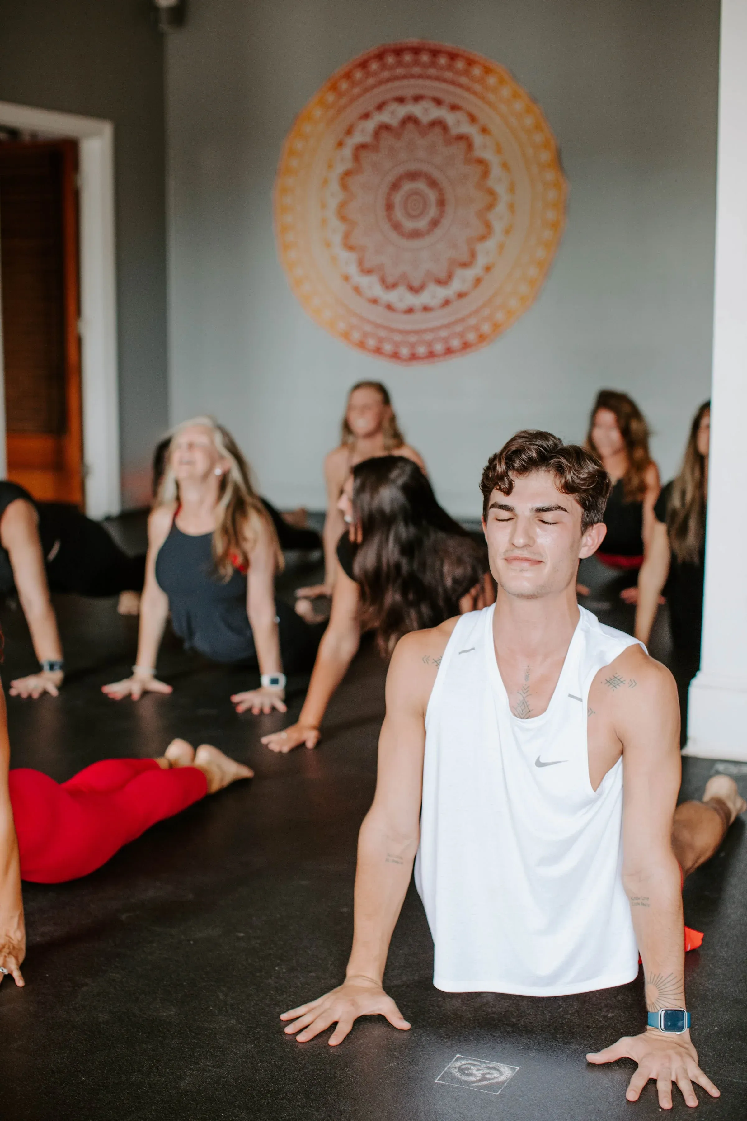 Yoga class and wellness center